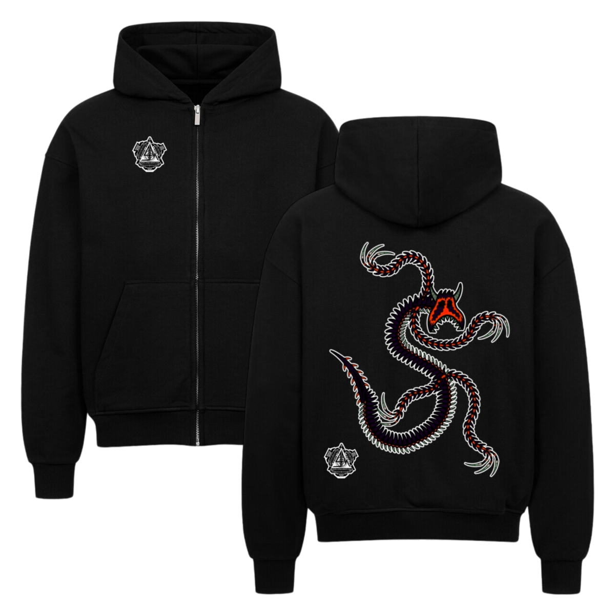 VACANCY Oversized Zipper Hoodie - TrippyConsciousnessProduction