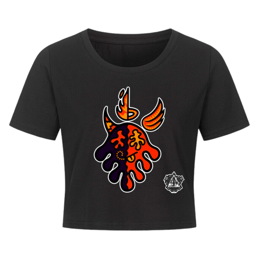 Ladies Cropped Tee - TrippyConsciousnessProduction
