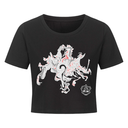 Ladies Cropped Tee - TrippyConsciousnessProduction