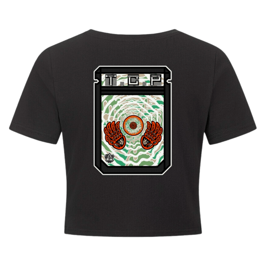 Ladies Cropped Tee - TrippyConsciousnessProduction