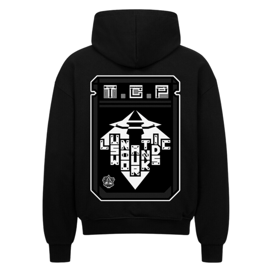 VACANCY Oversized Zipper Hoodie - TrippyConsciousnessProduction