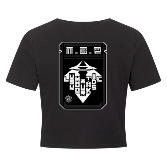 Ladies Cropped Tee - TrippyConsciousnessProduction