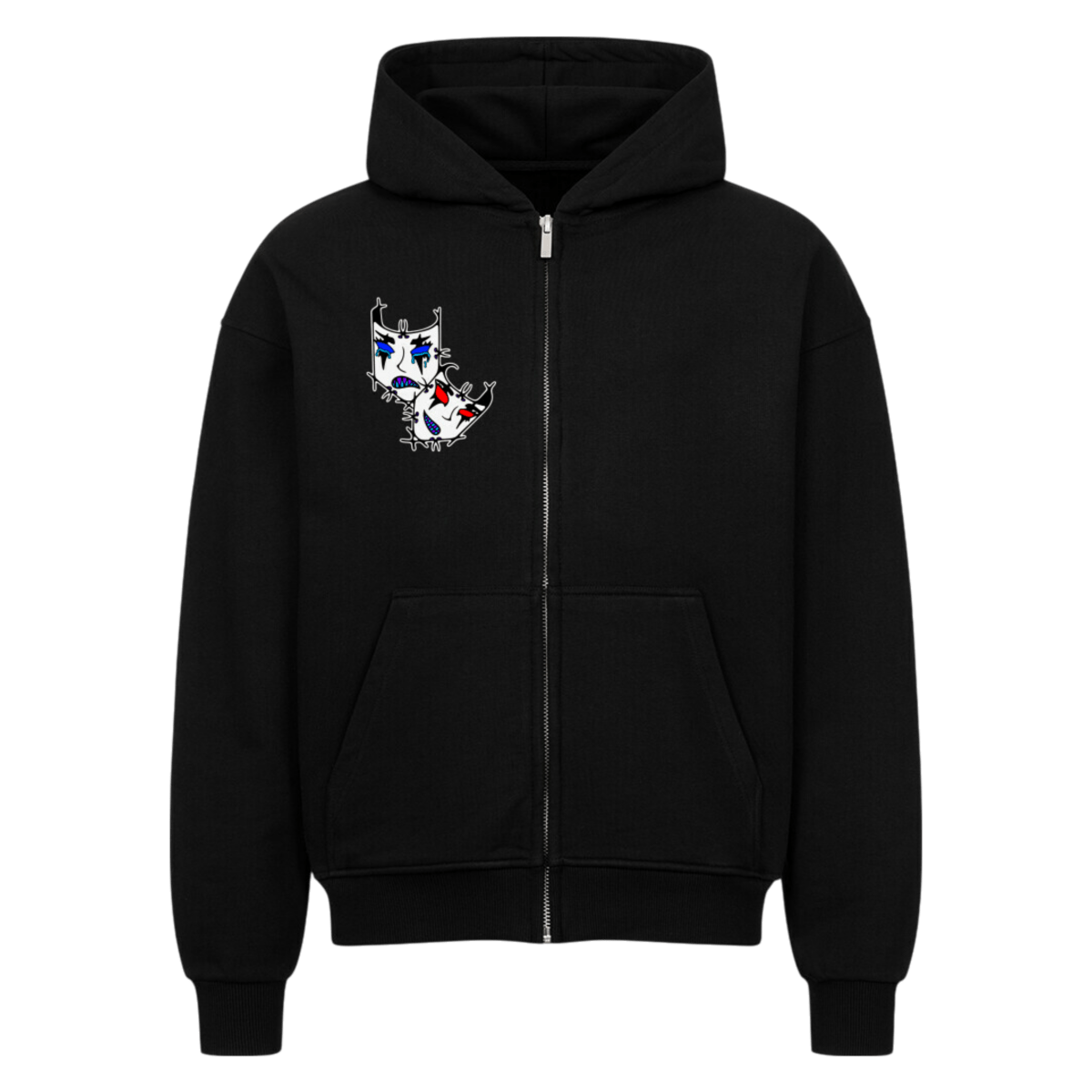 VACANCY Oversized Zipper Hoodie - TrippyConsciousnessProduction