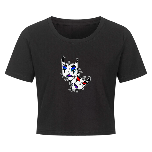 Ladies Cropped Tee - TrippyConsciousnessProduction