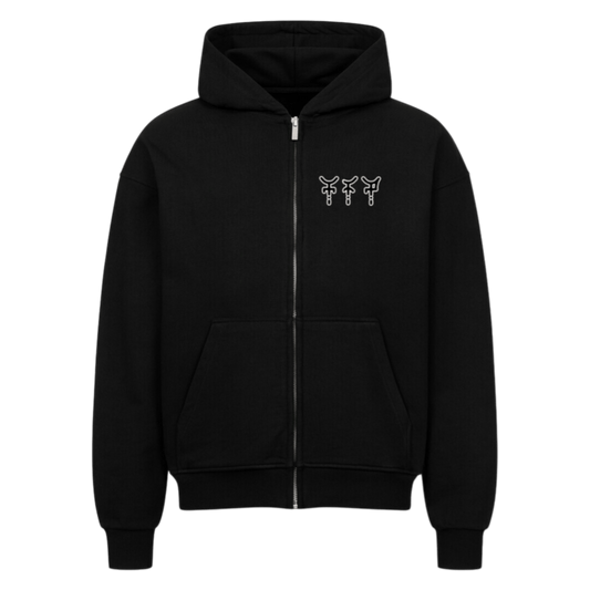 VACANCY Oversized Zipper Hoodie - TrippyConsciousnessProduction