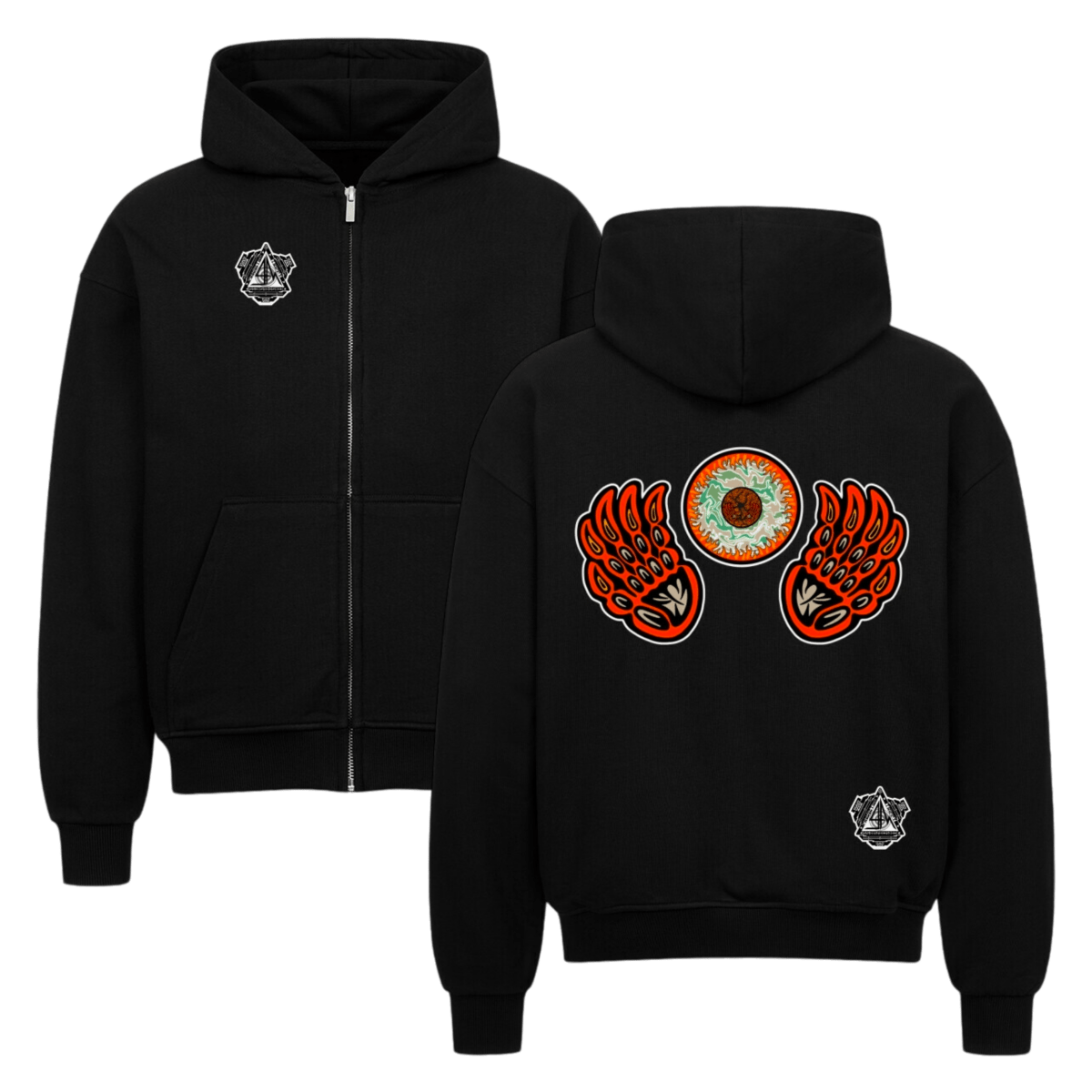 VACANCY Oversized Zipper Hoodie - TrippyConsciousnessProduction