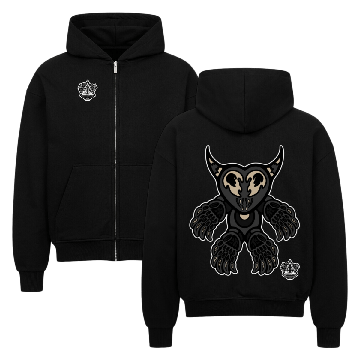 VACANCY Oversized Zipper Hoodie - TrippyConsciousnessProduction
