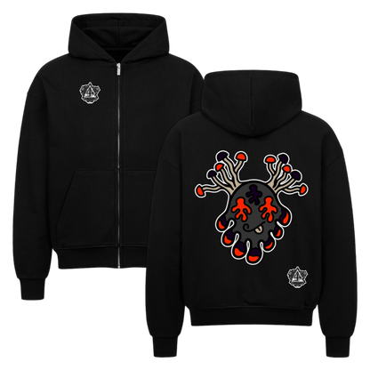 VACANCY Oversized Zipper Hoodie - TrippyConsciousnessProduction