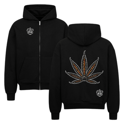 VACANCY Oversized Zipper Hoodie - TrippyConsciousnessProduction