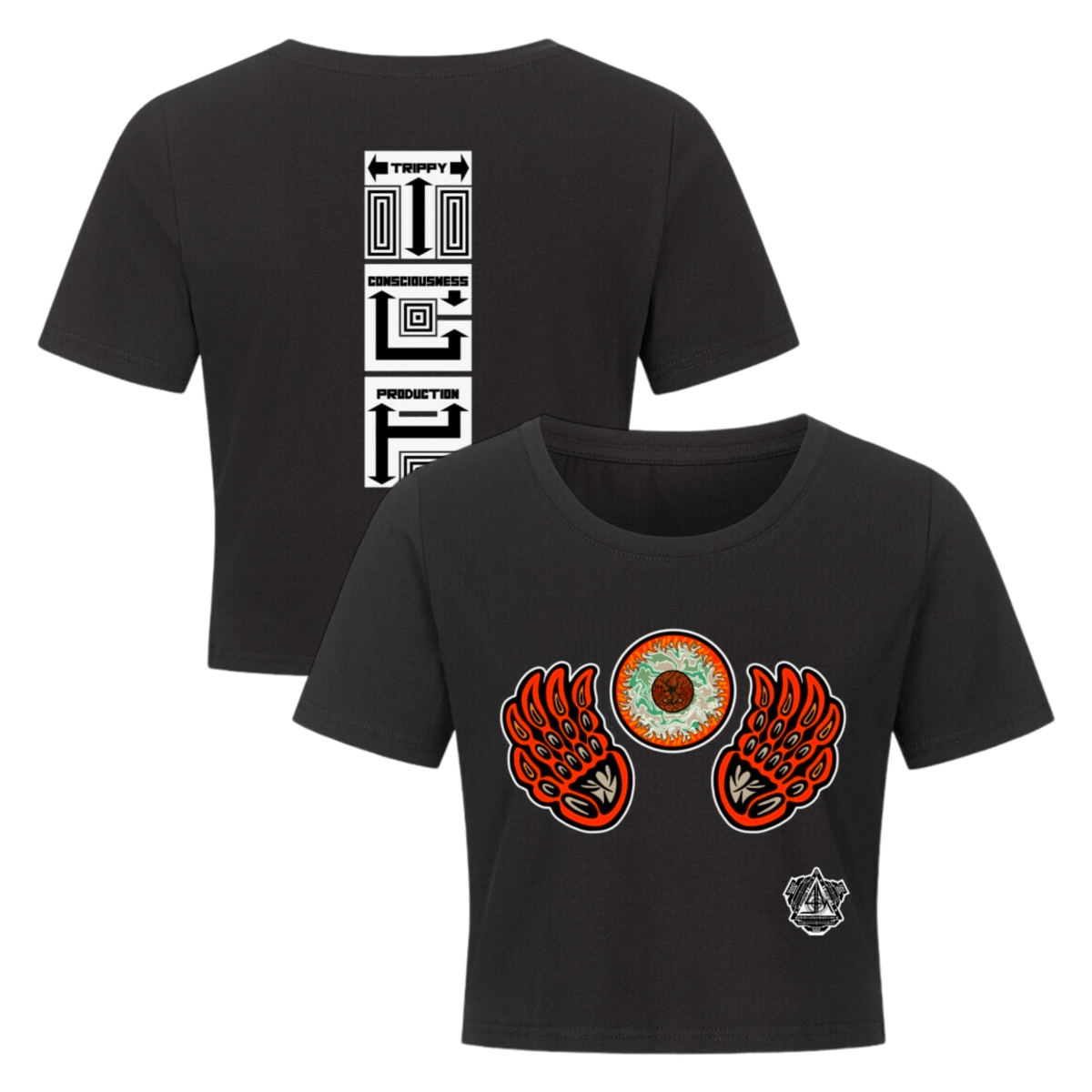 Ladies Cropped Tee - TrippyConsciousnessProduction