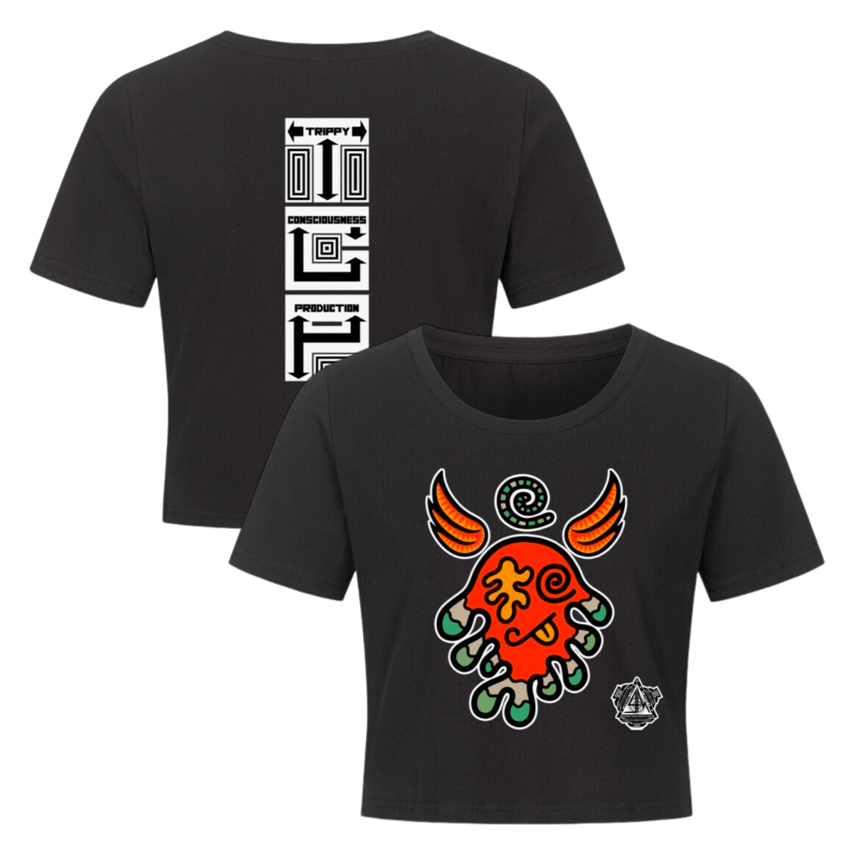 Ladies Cropped Tee - TrippyConsciousnessProduction