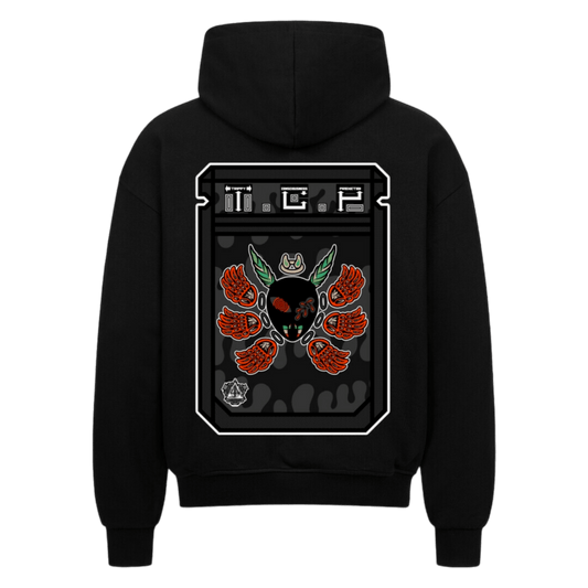 VACANCY Oversized Zipper Hoodie - TrippyConsciousnessProduction