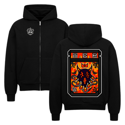 VACANCY Oversized Zipper Hoodie - TrippyConsciousnessProduction