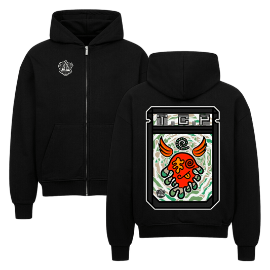 VACANCY Oversized Zipper Hoodie - TrippyConsciousnessProduction