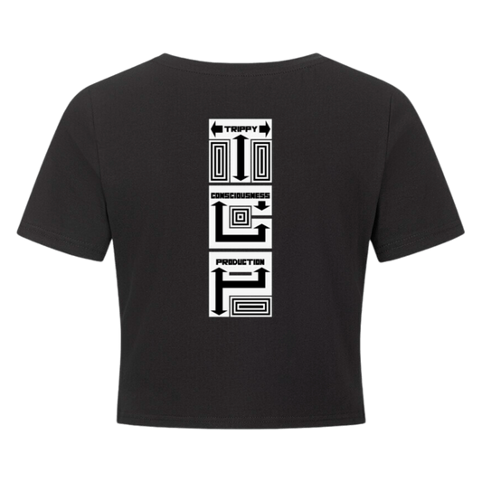 Ladies Cropped Tee - TrippyConsciousnessProduction