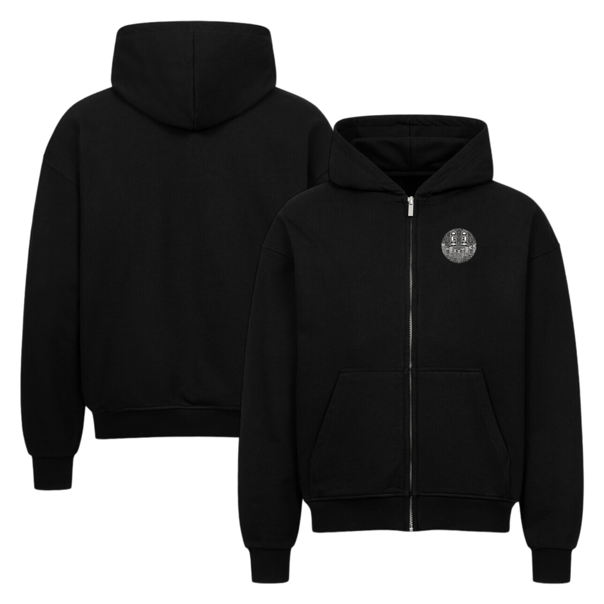 VACANCY Oversized Zipper Hoodie - TrippyConsciousnessProduction