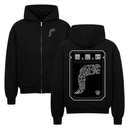 VACANCY Oversized Zipper Hoodie - TrippyConsciousnessProduction