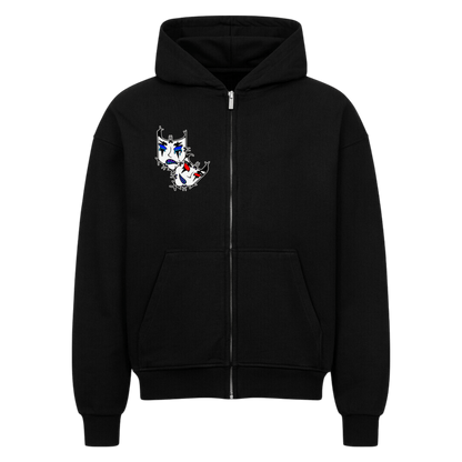 VACANCY Oversized Zipper Hoodie - TrippyConsciousnessProduction