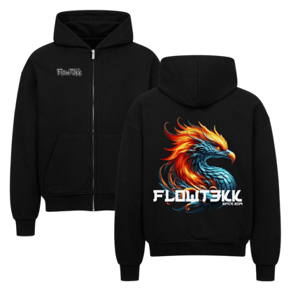 VACANCY Oversized Zipper Hoodie - TrippyConsciousnessProduction