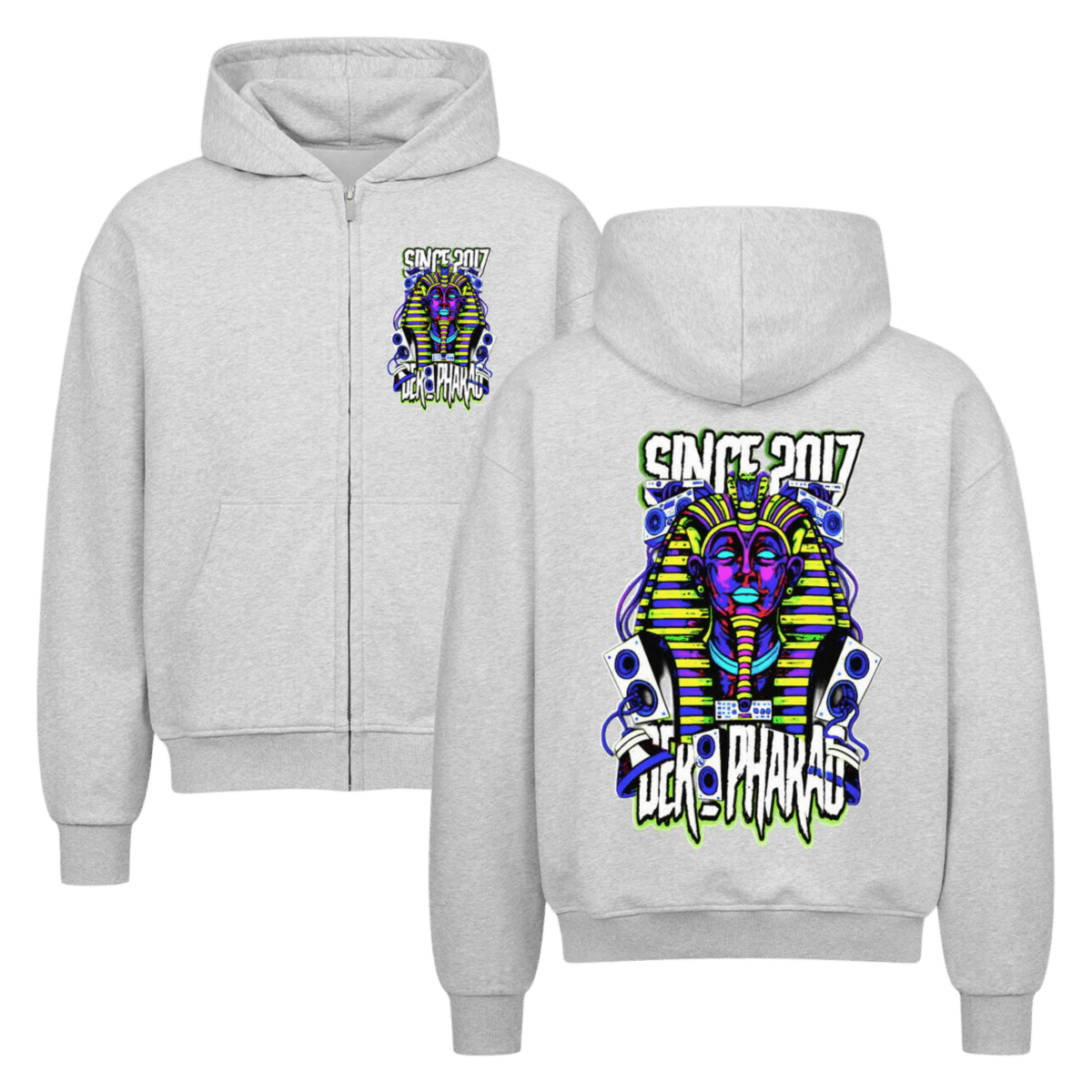 VACANCY Oversized Zipper Hoodie - TrippyConsciousnessProduction