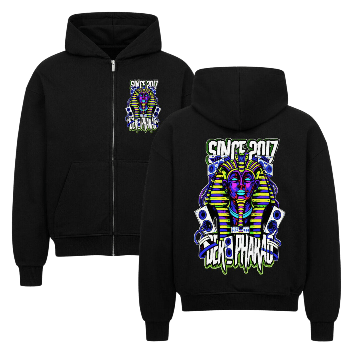 VACANCY Oversized Zipper Hoodie - TrippyConsciousnessProduction
