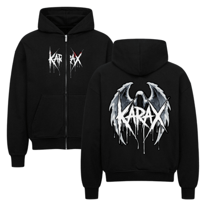 VACANCY Oversized Zipper Hoodie - TrippyConsciousnessProduction